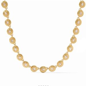 JULIE VOS Tudor Tennis Necklace Cubic Zirconia